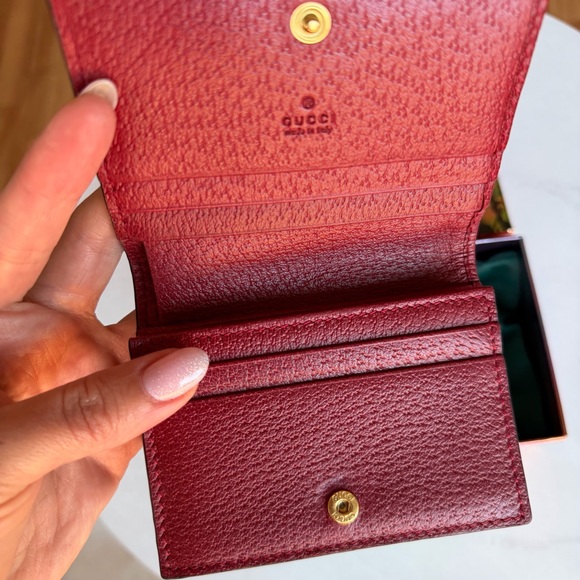 Gucci GG Supreme Mini Wallet Ophidia Floral Print / Web Stripe / New / Full Set - Picture 11 of 16